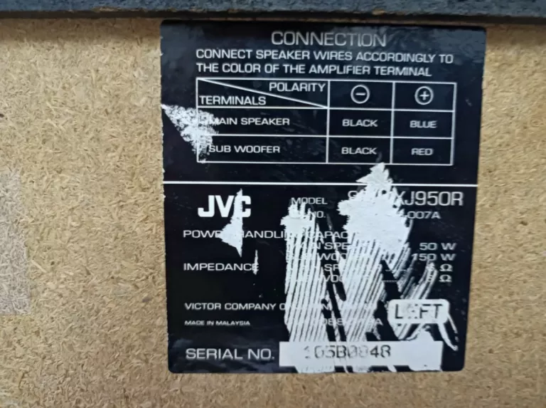 GŁOŚNIKI JVC 150W