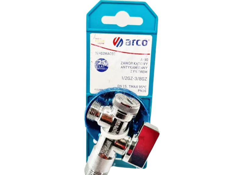 ZAWÓR KĄTOWY ARCO 1/2X3/8" Z FILTREM