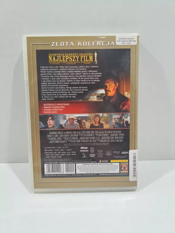 FILM DVD TO NIE JEST KRAJ DLA STARYCH LUDZI