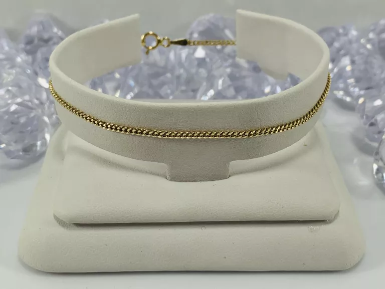 ZŁOTA BRANSOLETKA PANCERKA 585 1,55G 19CM
