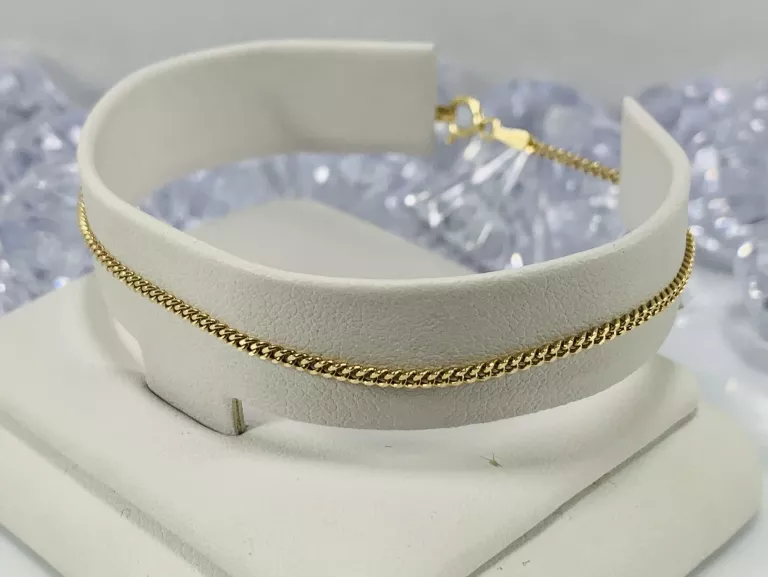 ZŁOTA BRANSOLETKA PANCERKA 585 1,55G 19CM