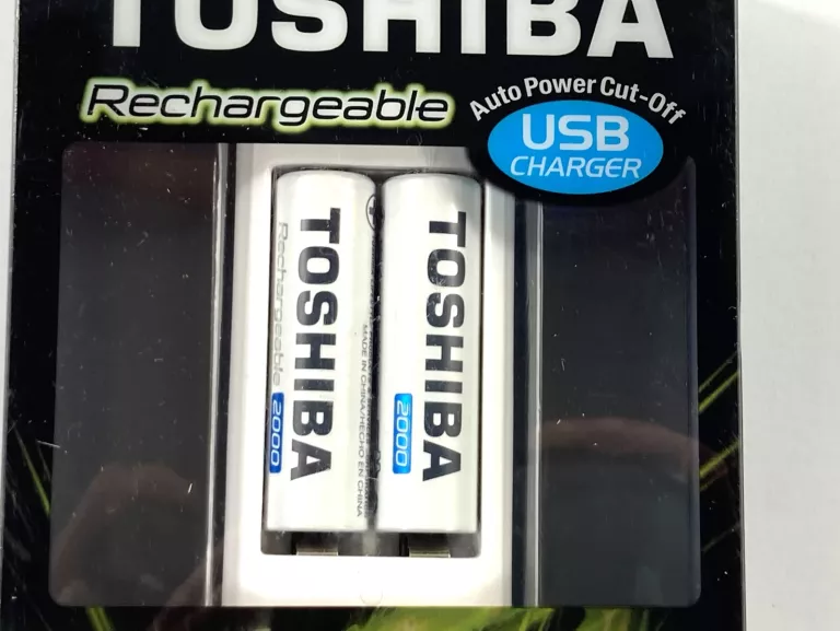 ŁADOWARKA TOSHIBA + 2 AKUMULATORKI AA 2000 MAH