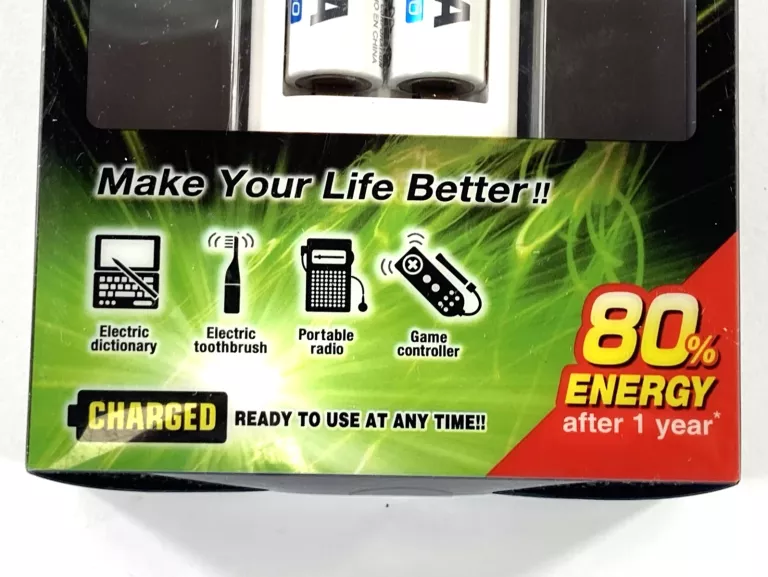 ŁADOWARKA TOSHIBA + 2 AKUMULATORKI AA 2000 MAH
