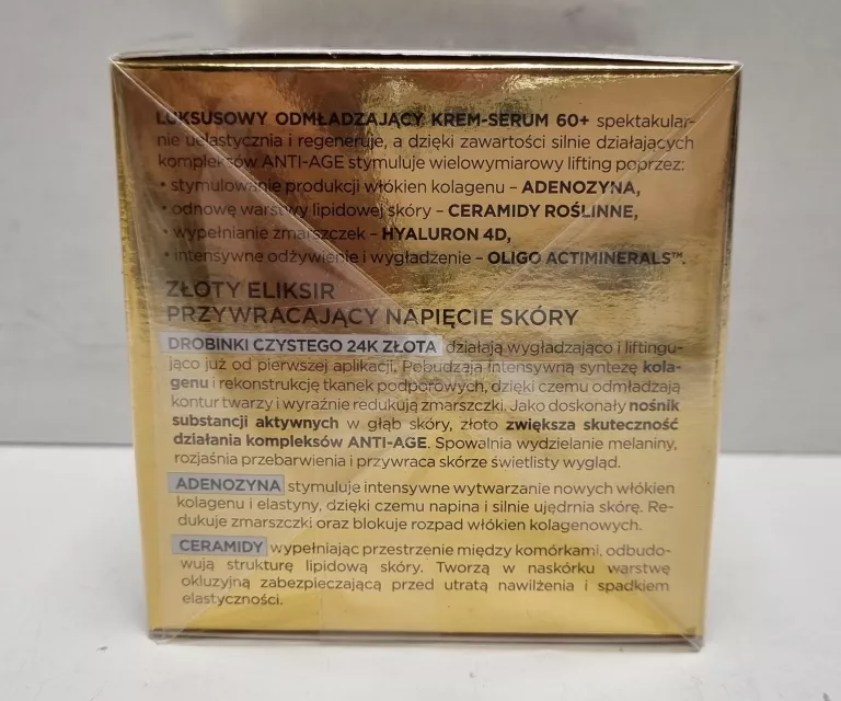 EVELINE GOLD LIFT EXPERT KREM 60+ DZIEŃ I NOC 50M | Kremy do twarzy ...