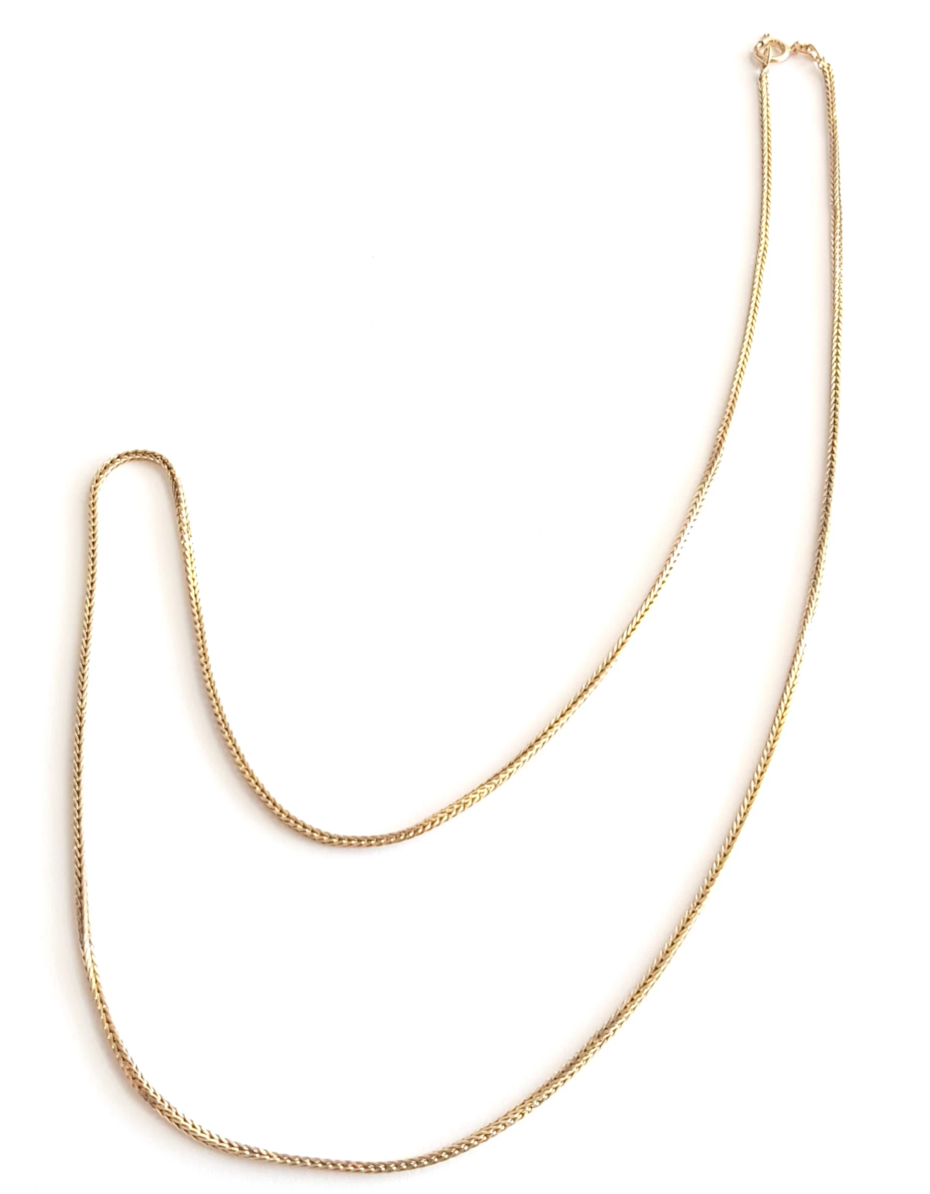 piekny-zloty-lancuszek-lisi-ogon-585-splot-inny-splot