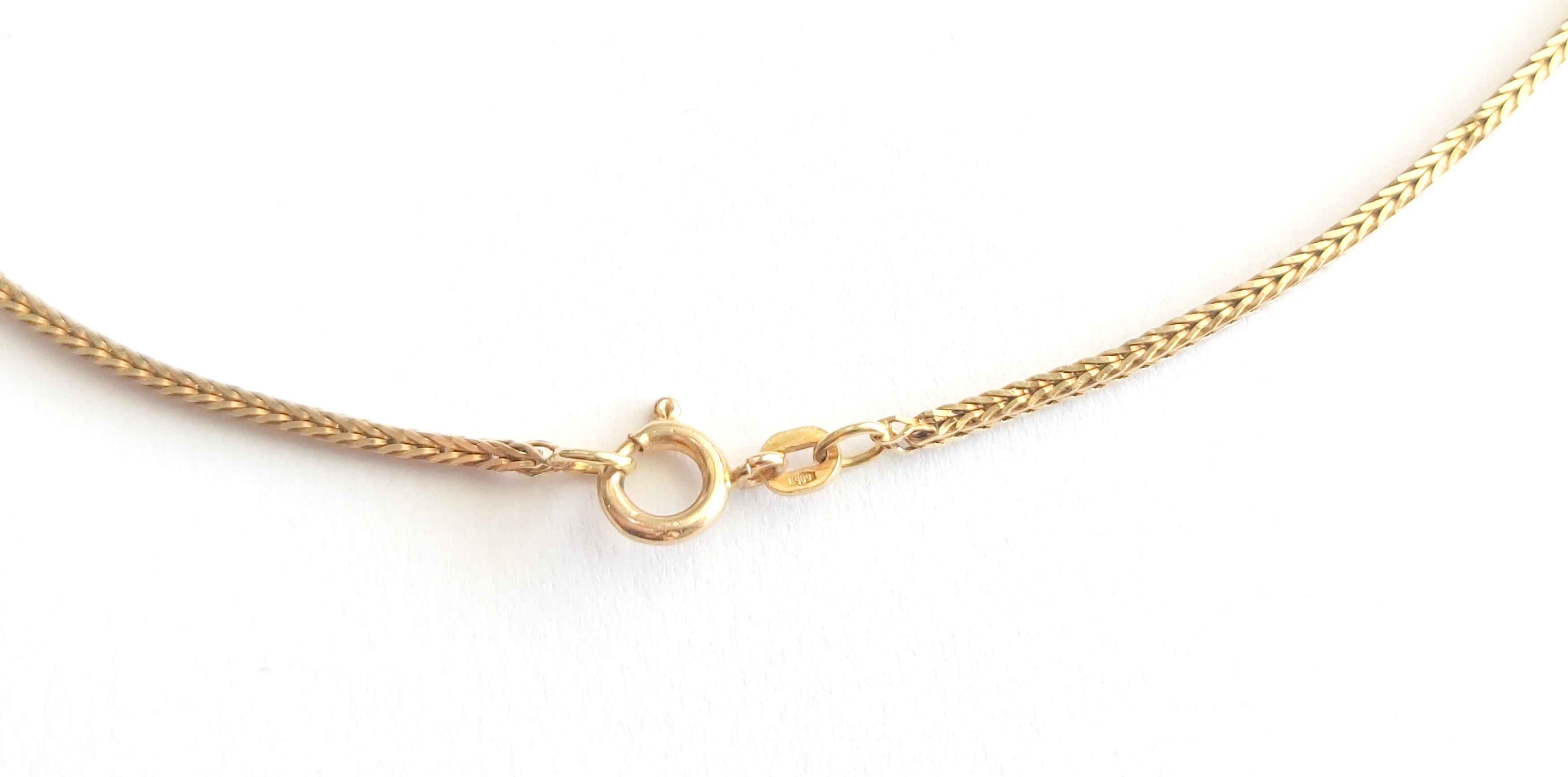 piekny-zloty-lancuszek-lisi-ogon-585-stan-uzywany