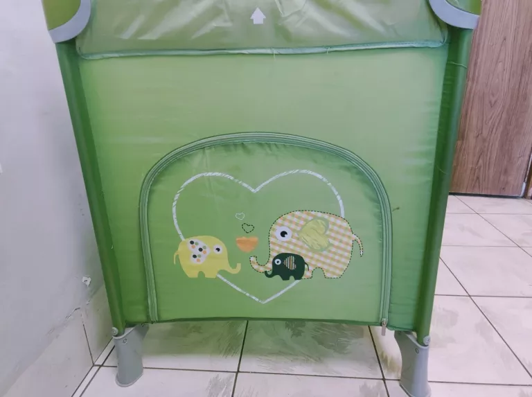 ŁÓŻKO TURYSTYCZNE DZIECIĘCE BABY DESIGN ZIELONE