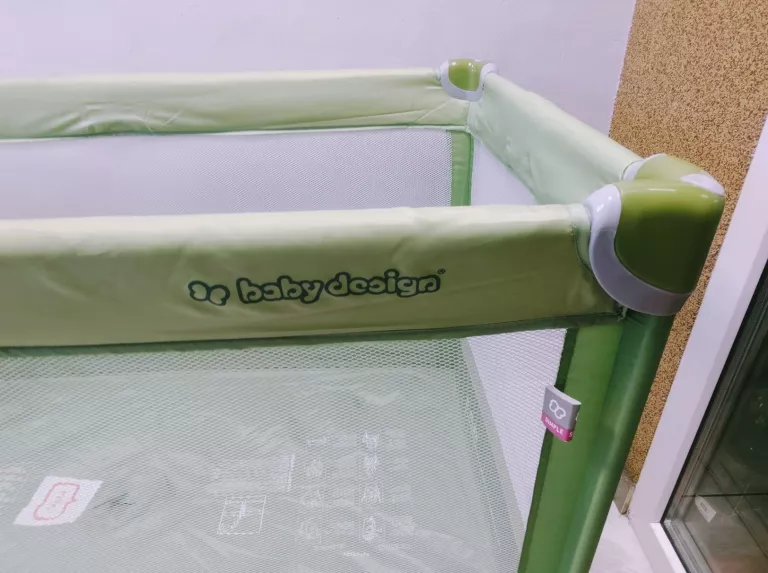ŁÓŻKO TURYSTYCZNE DZIECIĘCE BABY DESIGN ZIELONE