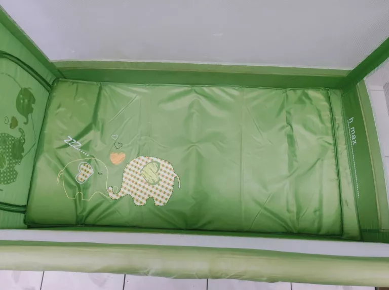 ŁÓŻKO TURYSTYCZNE DZIECIĘCE BABY DESIGN ZIELONE