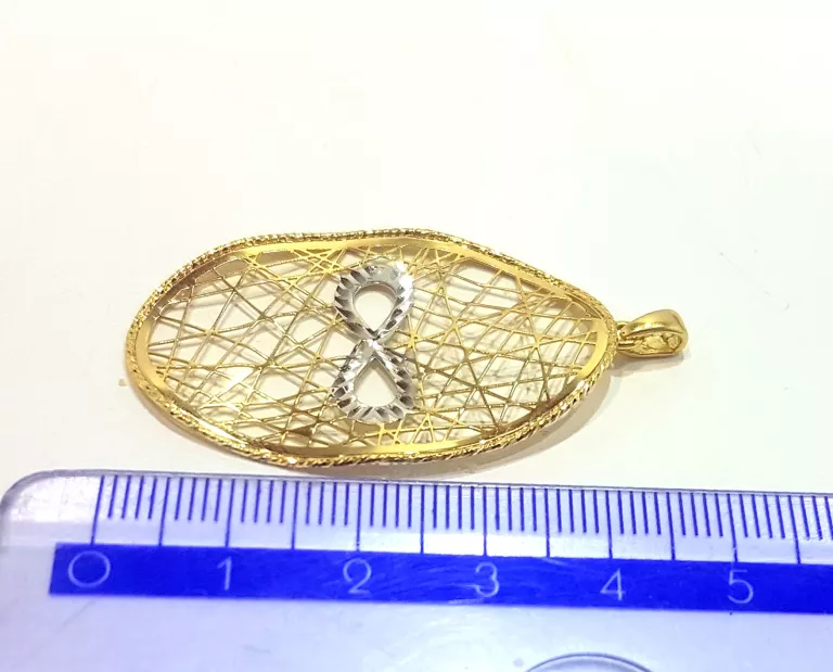 ŚLICZNA ZŁOTA ZAWIESZKA NIESKOŃCZONOŚĆ 1,94G 585