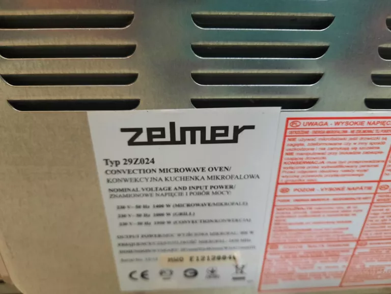 KUCHENKA MIKROFALOWA ZELMER ZMW3150B
