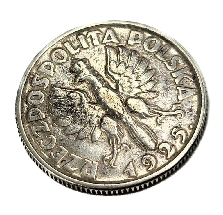MONETA 1 ZŁOTY ŻNIWIARKA 1925 AG750