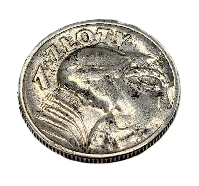 MONETA 1 ZŁOTY ŻNIWIARKA 1925 AG750
