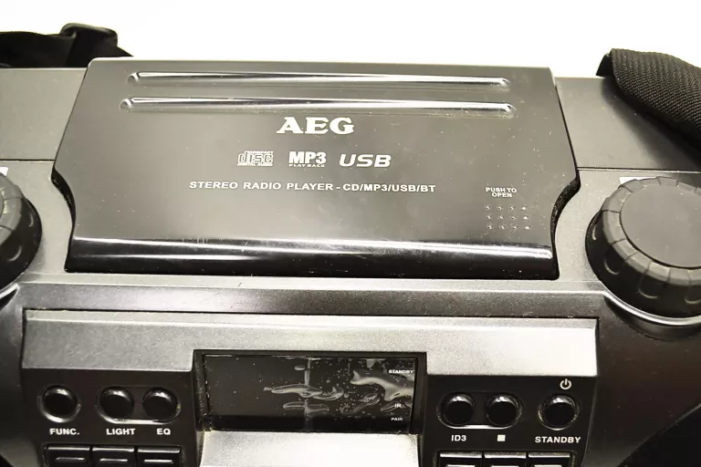 BOOMBOX AEG SR 4360BT USB/BT/CD + KABEL ZASILAJĄC