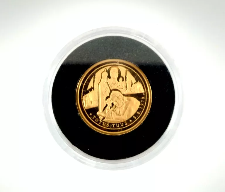 MEDAL ZŁOTY JAN PAWEŁ II TOTUS TUUS 2 G 585