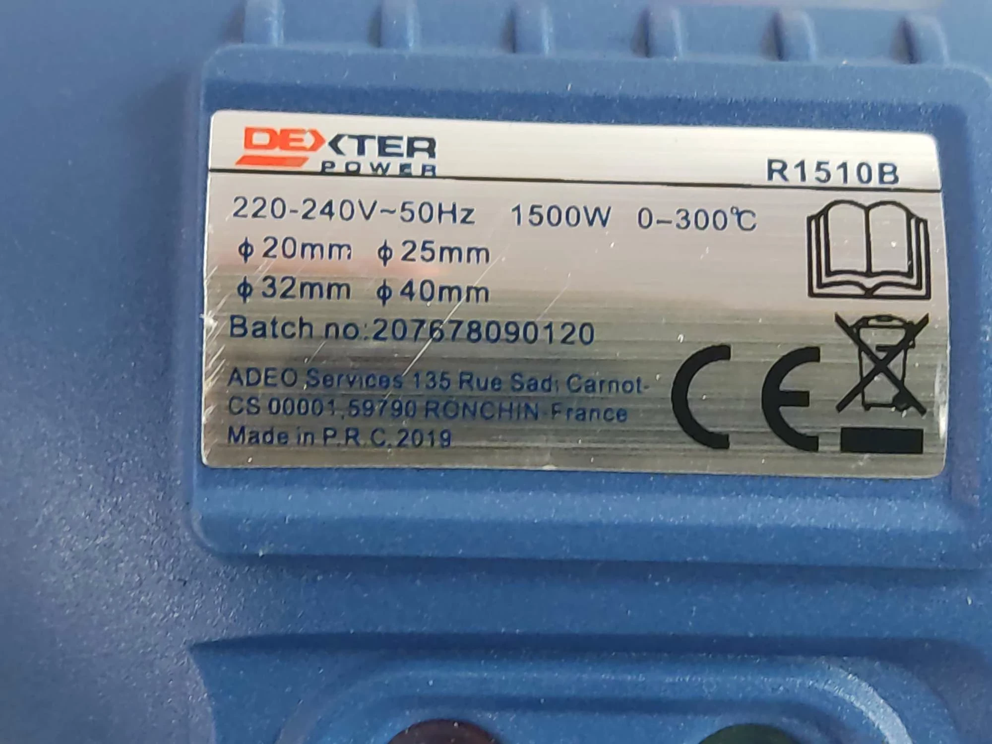 ZGRZEWARKA DO RUR DEXTER POWER 1500W R1510B | Zgrzewarki | Loombard.pl