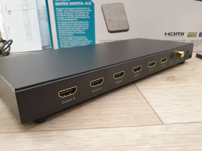 PRZEŁĄCZNIK HDMI 4K MATRIX 4X2 DIGITUS KOMPLET