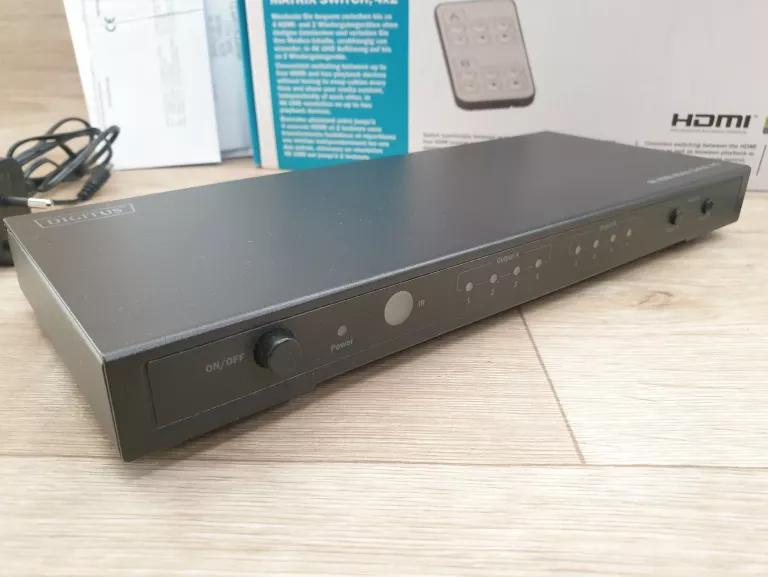 PRZEŁĄCZNIK HDMI 4K MATRIX 4X2 DIGITUS KOMPLET