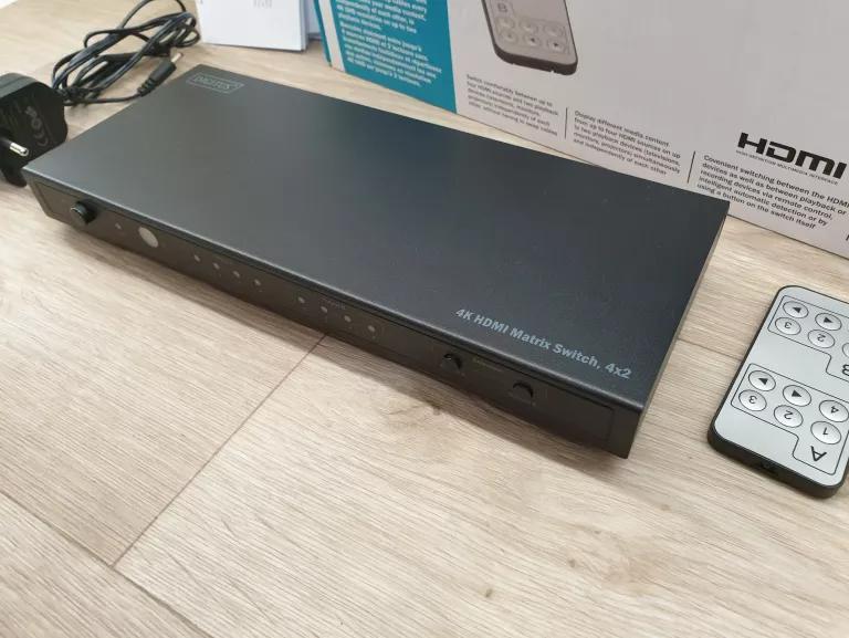 PRZEŁĄCZNIK HDMI 4K MATRIX 4X2 DIGITUS KOMPLET