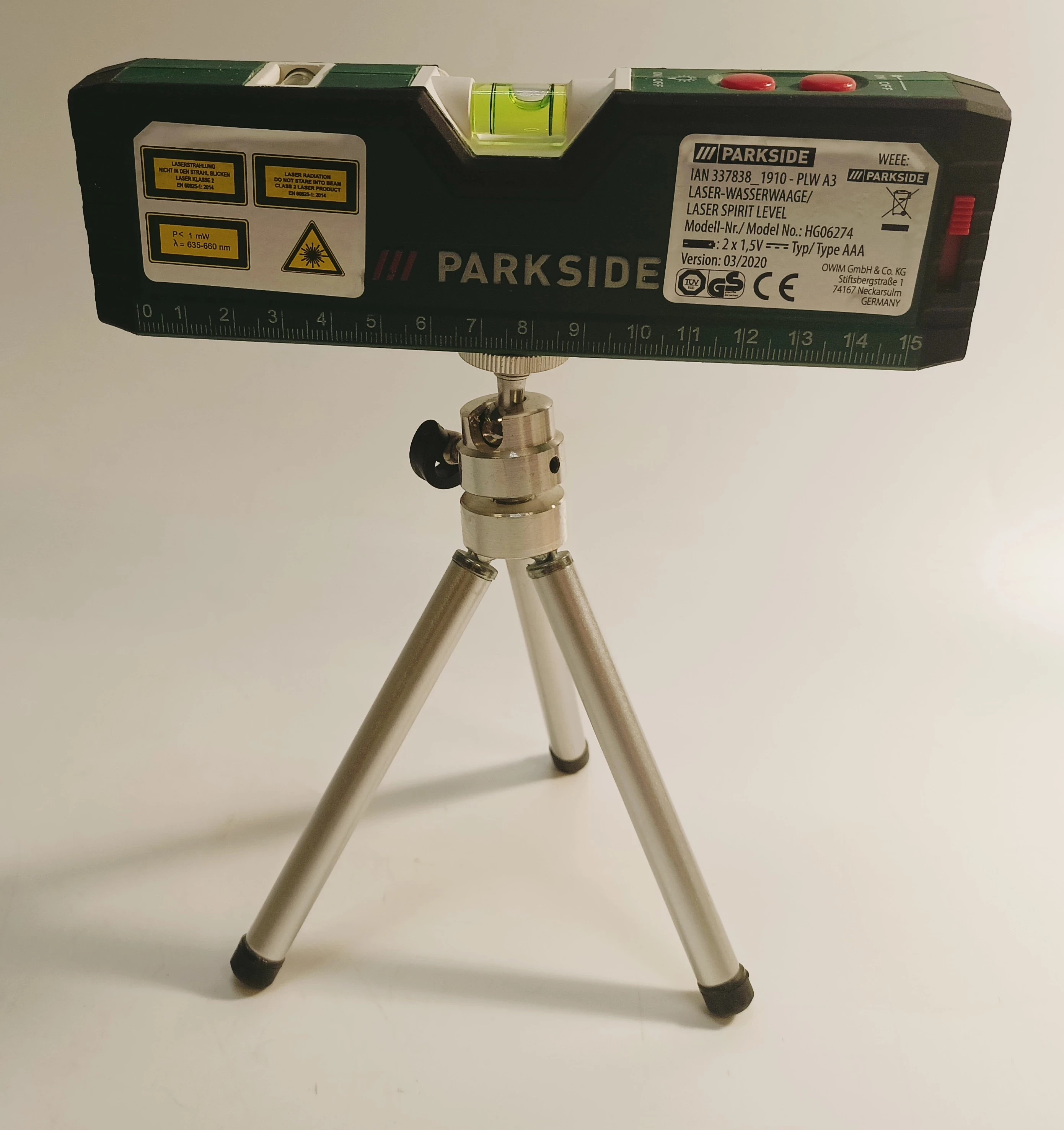 parkside-laser-spirit-level-hg06274-stan-uzywany