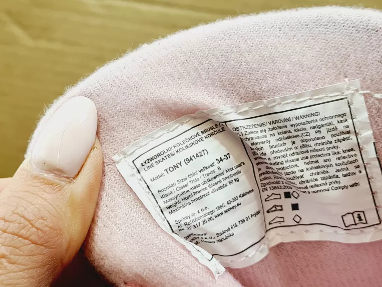 ROLKI ŁYŻWOROLKI REGULOWANE SPOKEY 34-37 CZARNE