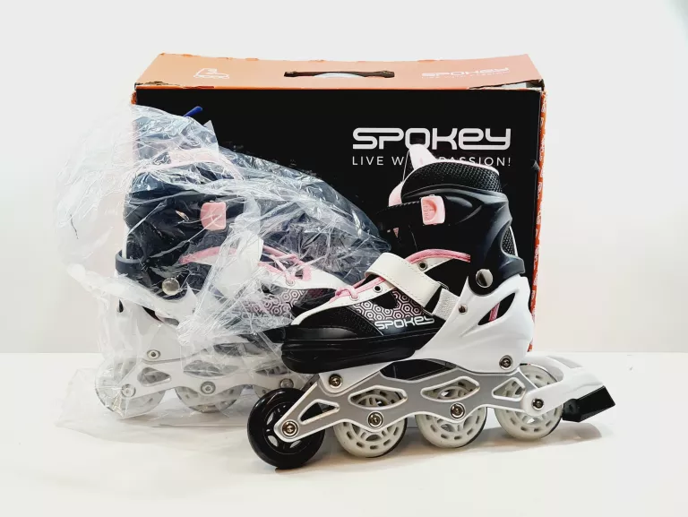 ROLKI ŁYŻWOROLKI REGULOWANE SPOKEY 34-37 CZARNE