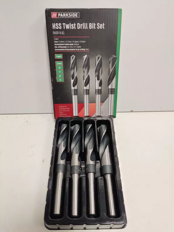 PARKSIDE HSS DRILL BIT SET PASP 4 A1