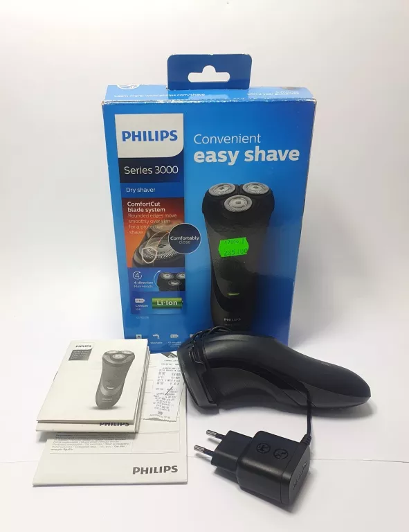 GOLARKA ELEKTRYCZNA PHILIPS S3000 NA SUCHO I MOKR