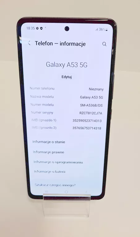 SMARTFON SAMSUNG GALAXY A53 6 GB / 128 GB KOMPLET