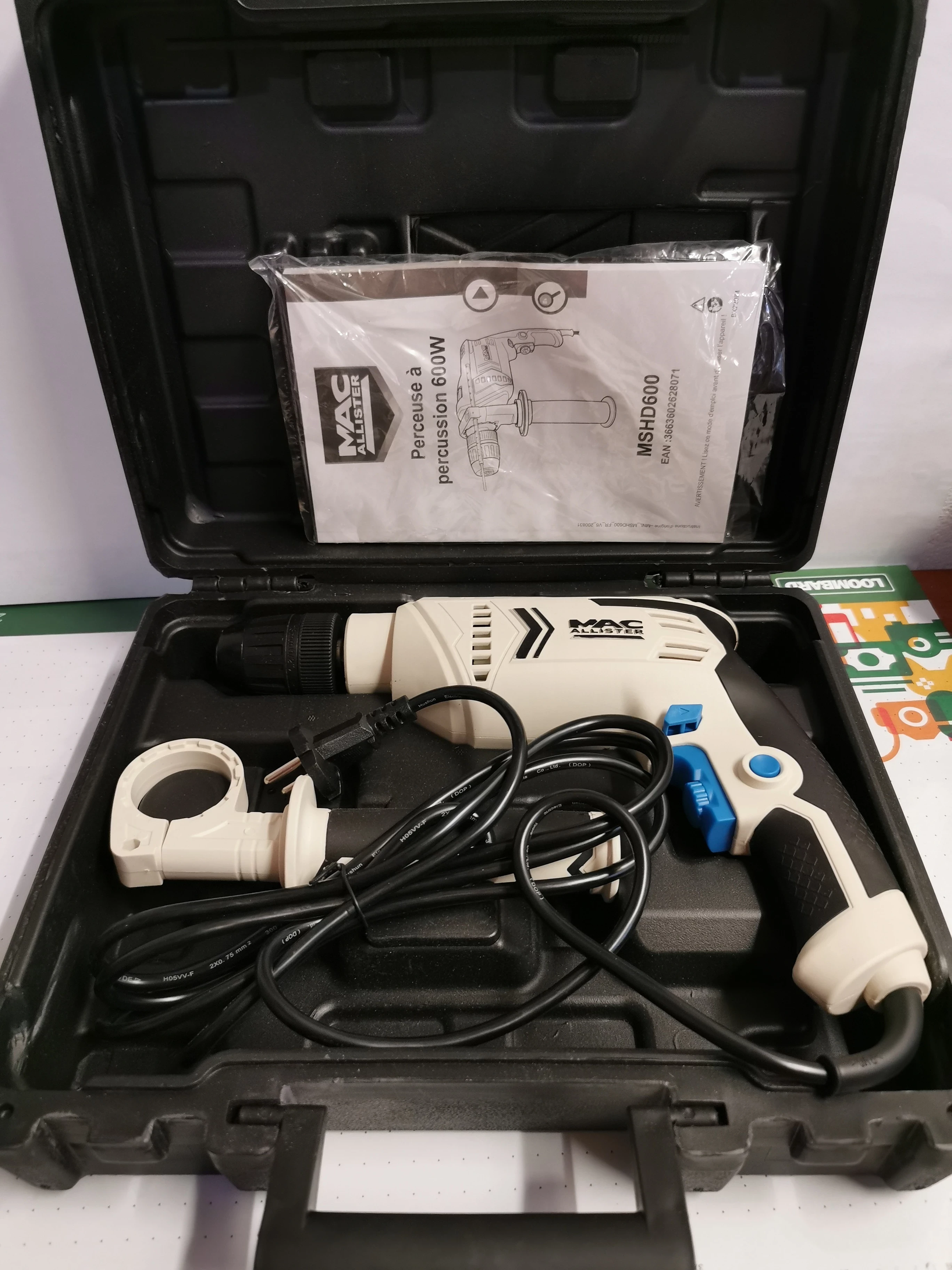 wiertarka-udarowa-macallister-mshd600-walizka-stan-uzywany