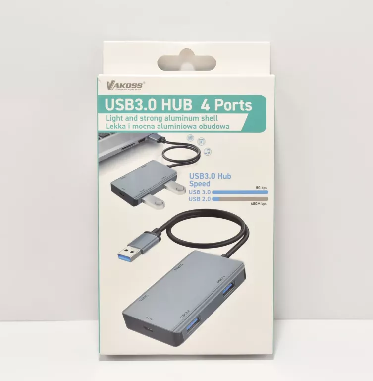 VAKOSS HUB USB 3.0 4 PORTY TC-4203X