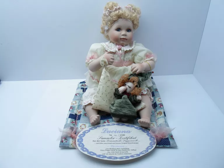 LALKA PORCELANOWA LUCIANA PORCELAIN DOLL Z CERTYF