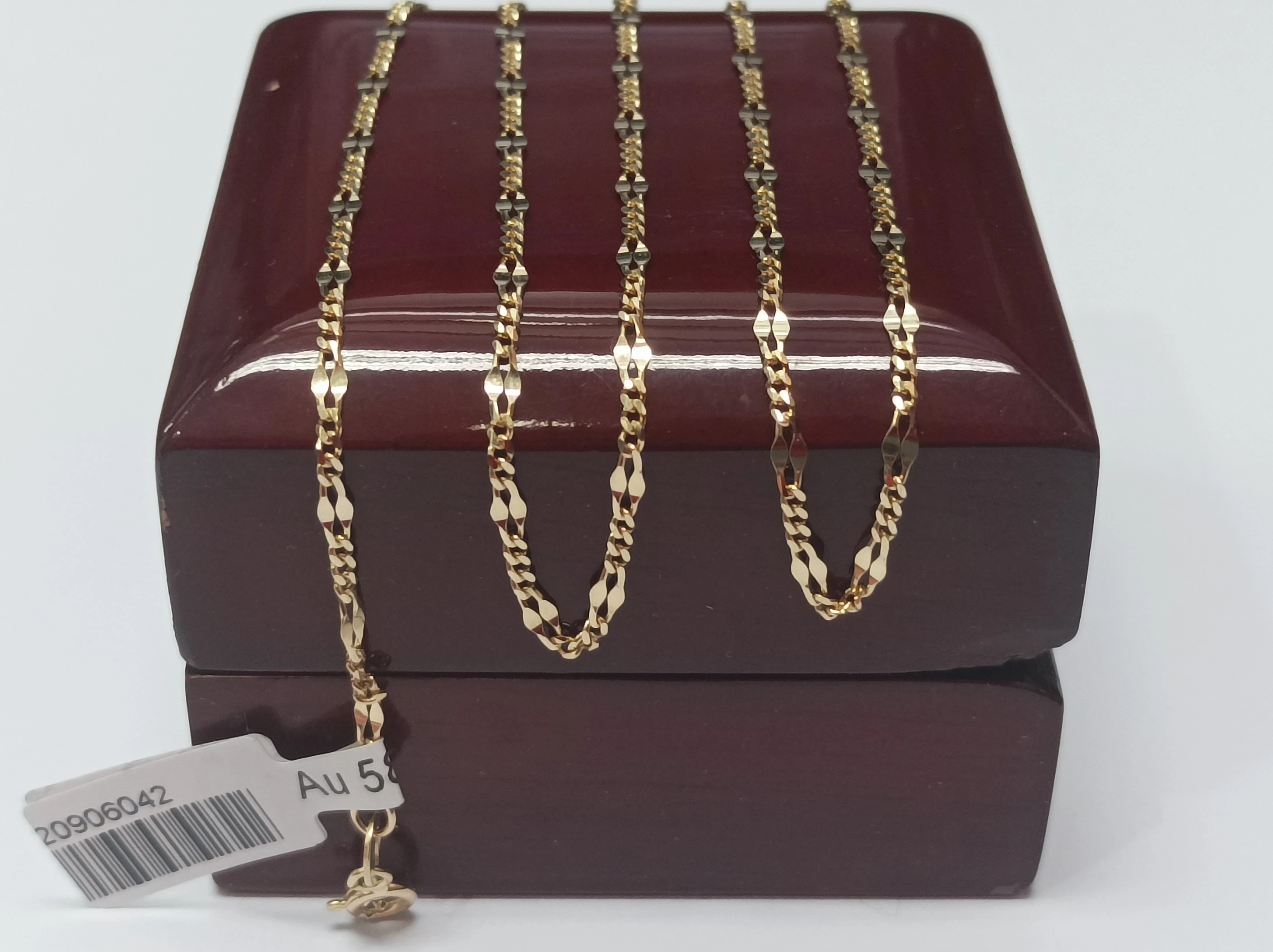 zloty-lancuszek-figaro-z-blaszka-50cm-585-dlugosc-calkowita-50