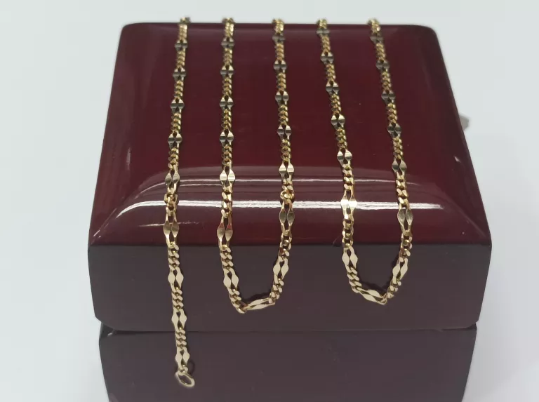 zloty-lancuszek-figaro-z-blaszka-50cm-585-splot-figaro