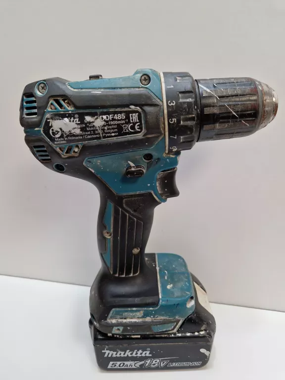 WKRETARKA MAKITA DDF485 AKUMULATOR 5AH +ŁADOWARK