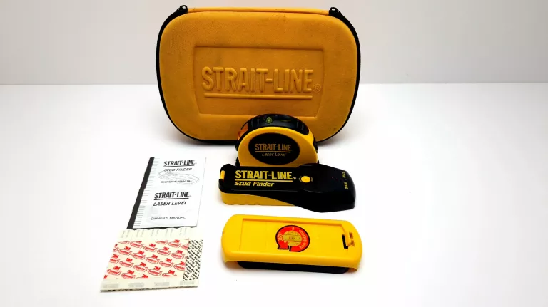 STRAIT-LINE SET LASER LEVEL + STUD FINDER + CASE