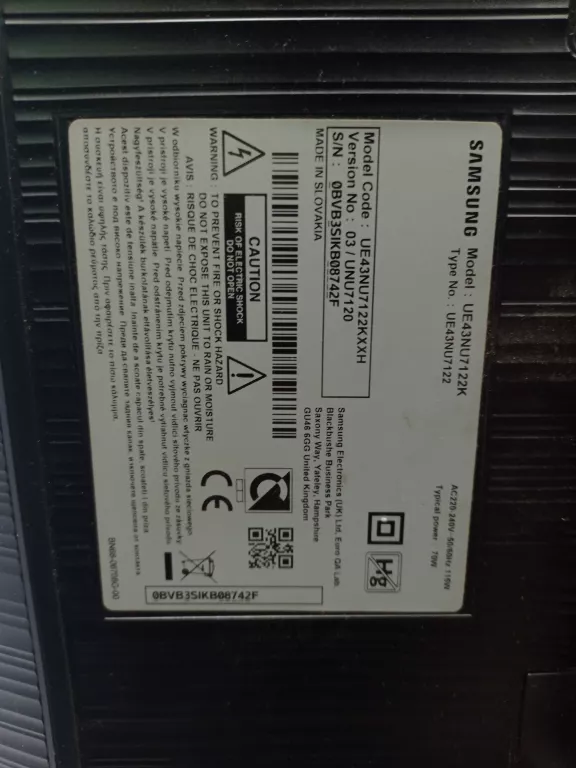 TELEWIZOR SAMSUNG UE43NU7122K