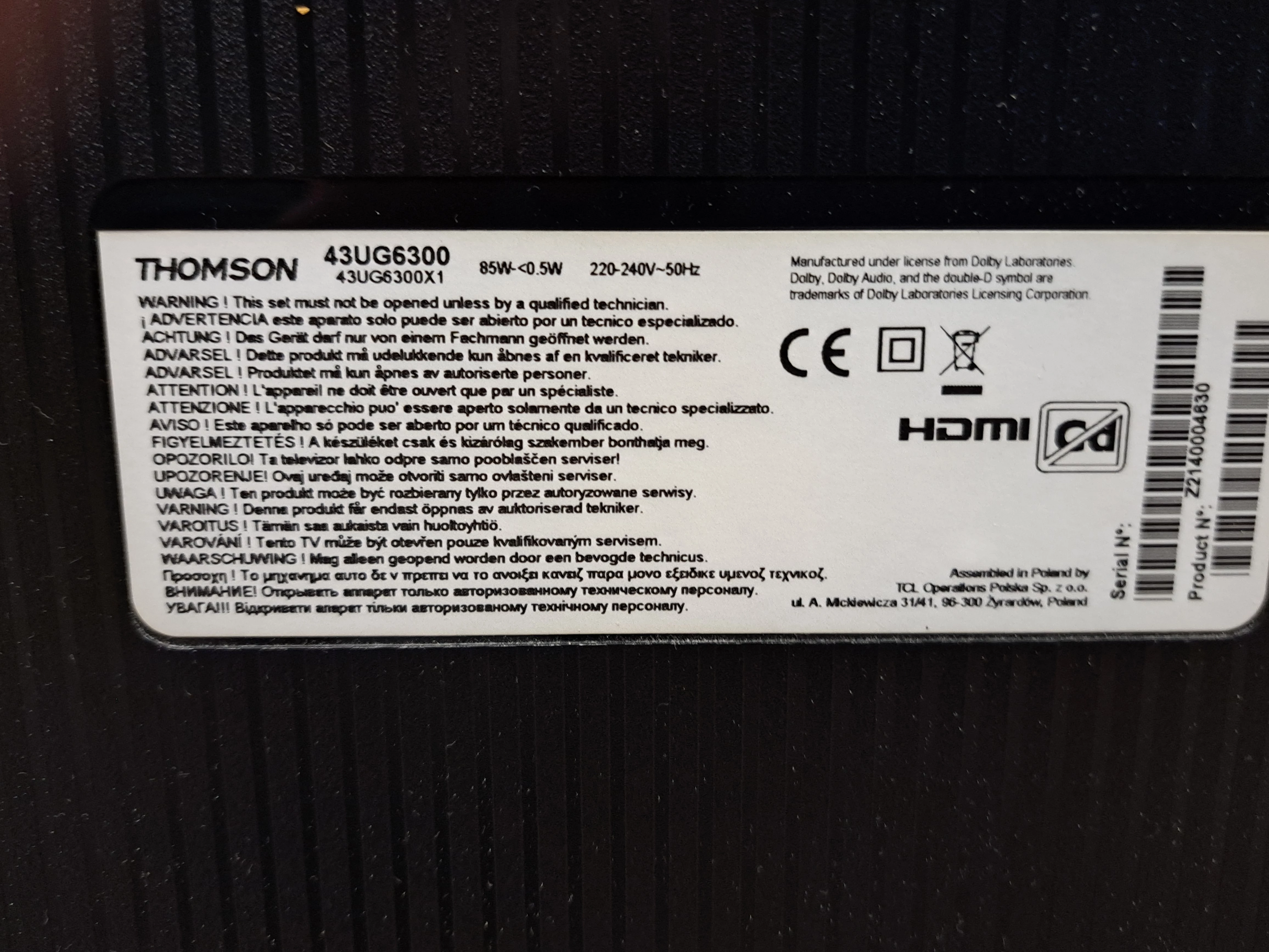 telewizor-led-thomson-43ug6300-43-4k-uhd-klasa-efektywnosci-energetycznej-f