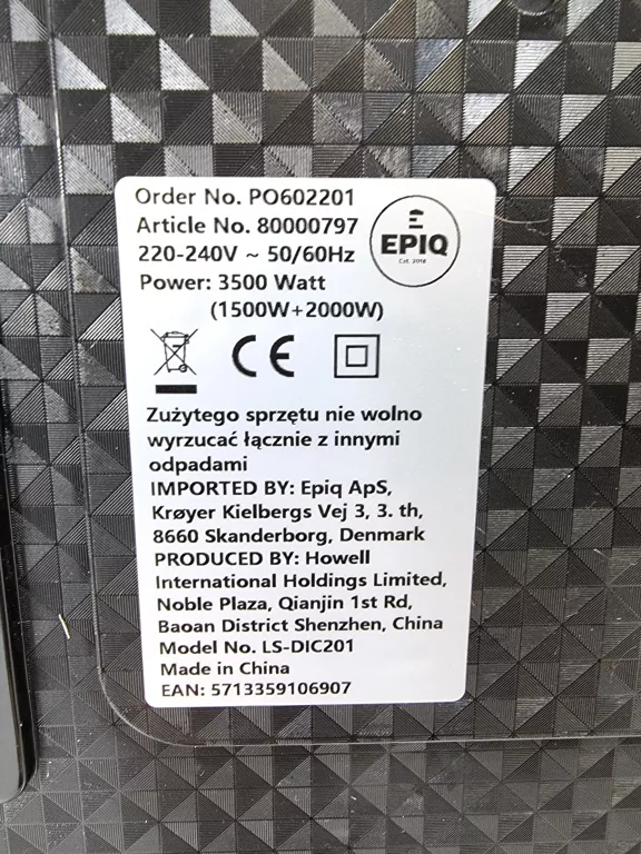 KUCHENKA PŁYTA INDUKCYJNA DWUPALNIKOWA ELEKTRYCZN