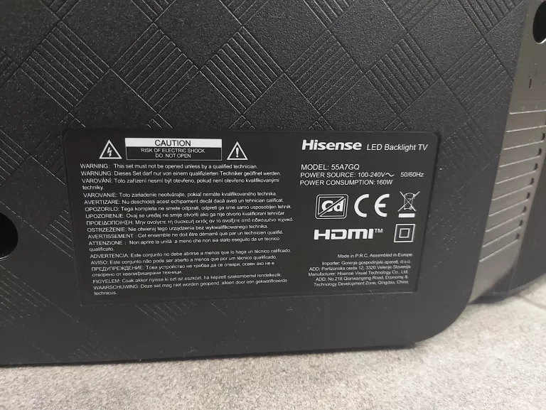 TELEWIZOR HISENSE 55A7GQ 55''