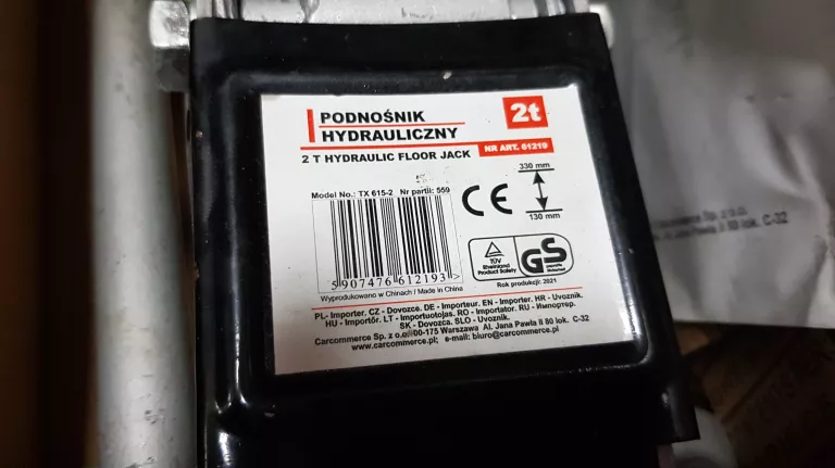 PODNOŚNIK HYDRAULICZNY ŻABA 2T 61219