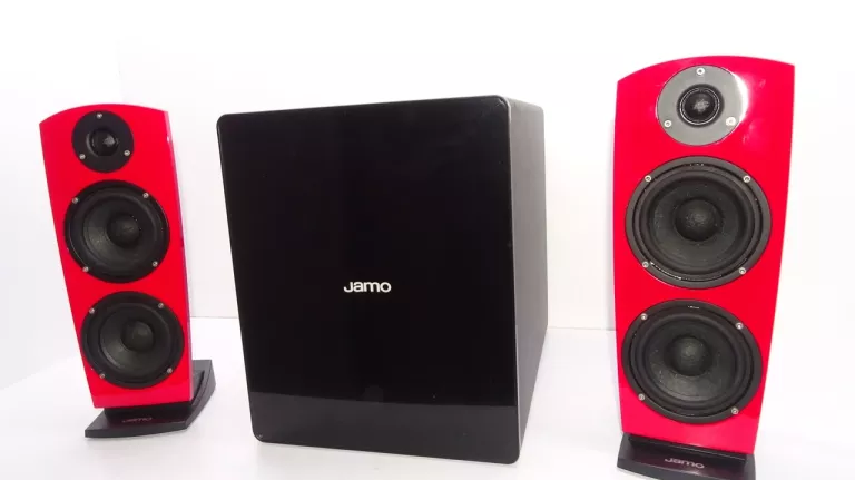 GŁOŚNIKI SUBWOOFER 2.1 JAMO CZERWONE DS7 ZESTAW