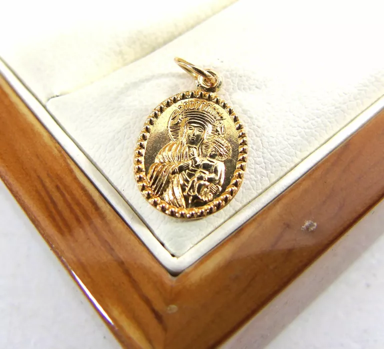 DELIKATNA ZŁOTA  ZAWIESZKA MEDALIK PR585