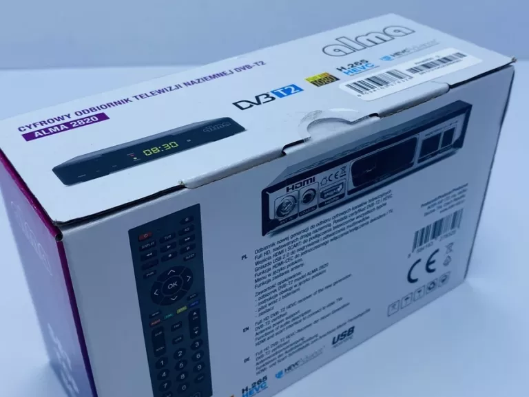 DEKODER TUNER DVB-T DVB-T2 TECHNISAT ALMA HD 2820