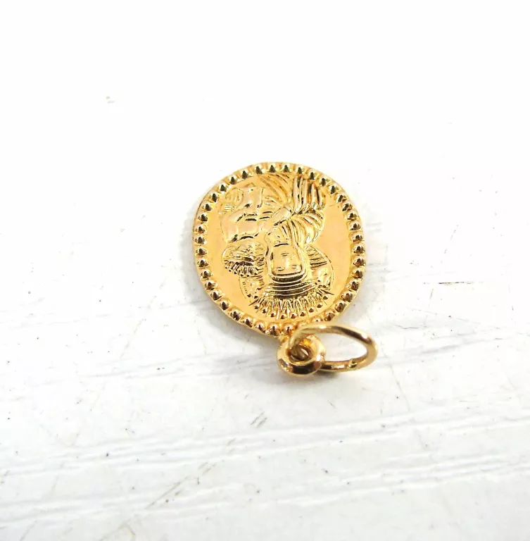 DELIKATNA ZŁOTA  ZAWIESZKA MEDALIK PR585