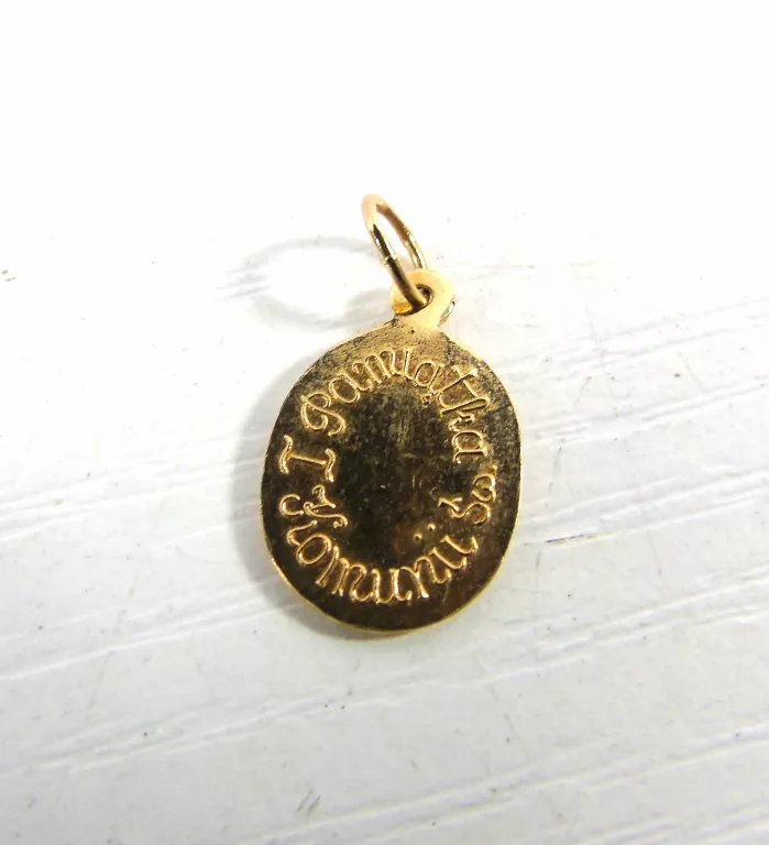 DELIKATNA ZŁOTA  ZAWIESZKA MEDALIK PR585