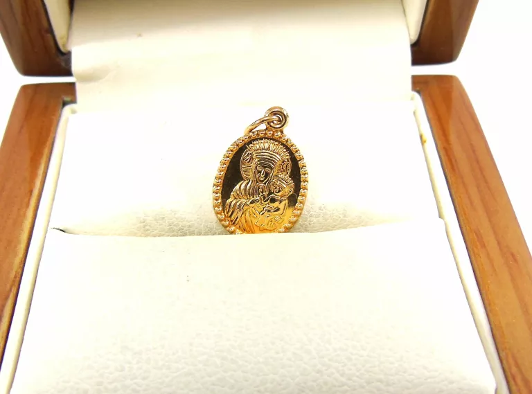 DELIKATNA ZŁOTA  ZAWIESZKA MEDALIK PR585