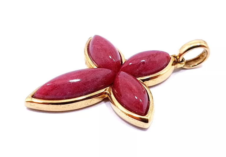 zloty-krzyzyk-z-kamieniami-zawieszka-bordo-375-rodzaj-2205-2