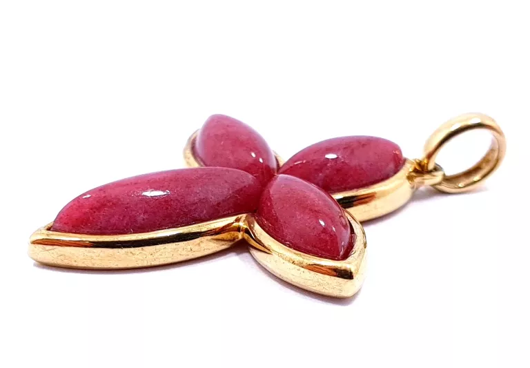 zloty-krzyzyk-z-kamieniami-zawieszka-bordo-375-stan-11323-2