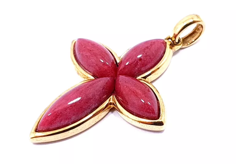 zloty-krzyzyk-z-kamieniami-zawieszka-bordo-375-zelazna-67-warszawa